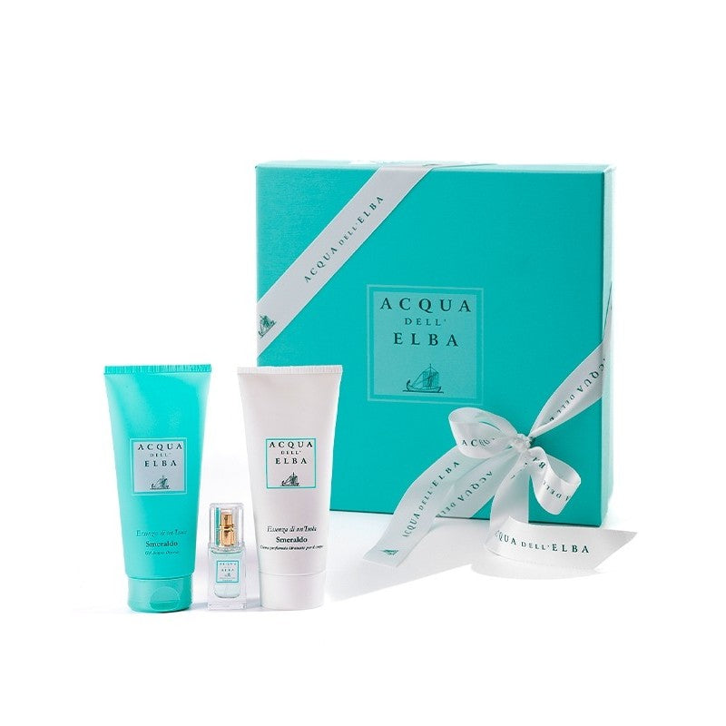 Smeraldo Eau de Parfum Dames 15ml + Bodycreme 200ml + Showergel 200ml - Acqua dell Elba