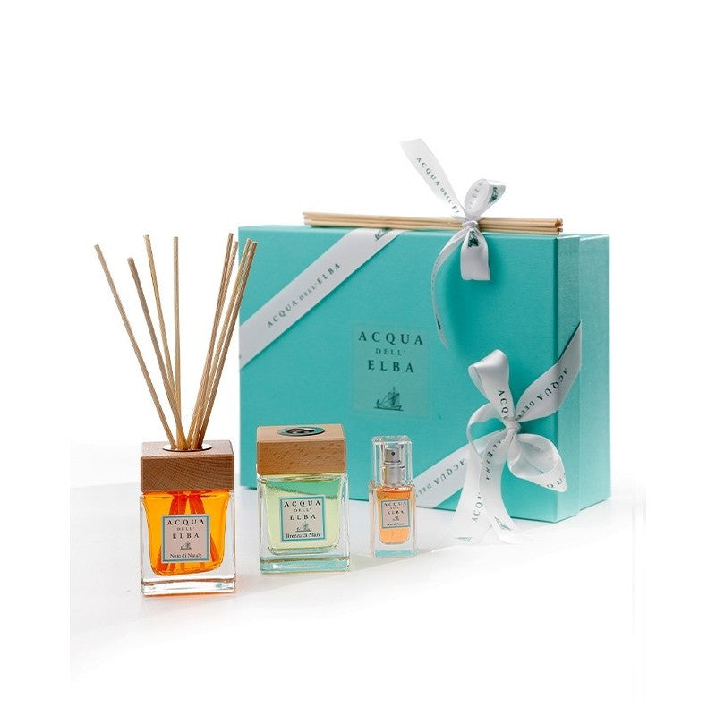 Giftset 100 ml Note di Natale Diffuser + 100 ml Brezza di Mare + 1 room spray 15 ml Note di Natale