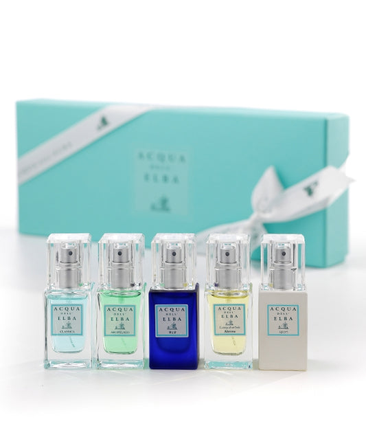 Gift Set Preziosa | gentlemen | 5 Travel Eau de parfum 15ml | Aqua dell Elba